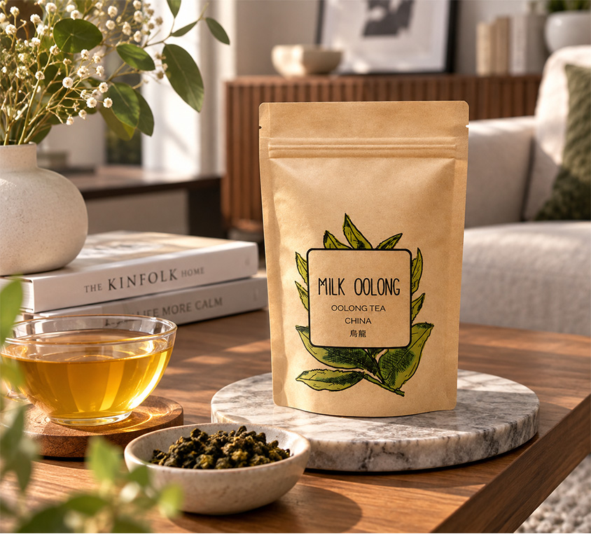 Milk Oolong Leo Tea – liściasta herbata oolong w opakowaniu doypack 50g